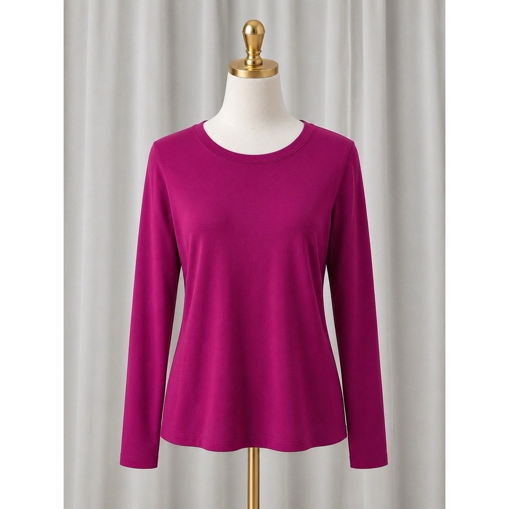 New Old Navy Active Cloudmotion Knit Top‎ Go Dry Long Sleeve Magenta Pink Size M